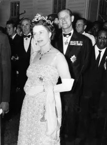 Duke Of Edinburgh Prints: Queen Elizabeth II and The Duke Of Edinburgh Visit Trinidad Print, 1966