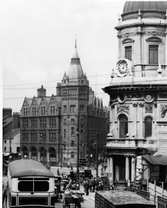Print of Prudential Tower on Queen Victoria Square, Hull