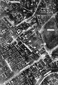 Print of Bomb Damage to Berlin City Centre, March 1944