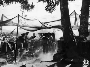 Royal Artillery Print: Pinwe Battle Scene, January 1945
