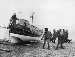 RNLI Prints: The Lady Launchers of Dungeness, Kent Print