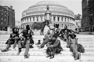 Prints of American pop group called Funkadelic have been banned from performing at The Royal Albert Hall because of the title of one track on their new album called Free Your Mind and Your Ass Will Follow' 1500to1599 Prints: Print of Funkadelic at The Royal Albert Hall, May 1971