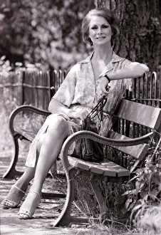 Model April Ashley pictured during a visit to Leamington spa June 1979 Sitting Model April Ashley pictured during a visit to Leamington spa June 1979 Sitting