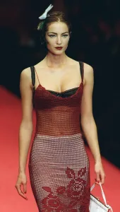 A model displays the latest from Dolce and Gabbana's collection for the autumn/winter A model displays the latest from Dolce and Gabbana's collection for the autumn/winter