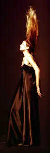 Model wearing a evening dress by Ocimar Versolato Mar 1999 in Paris during Paris Model wearing a evening dress by Ocimar Versolato Mar 1999 in Paris during Paris