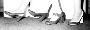 Models showing off some shoes from July 1970 Models showing off some shoes from July 1970
