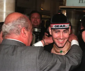Mohamed Al Fayed and Boyzone opening Harrods sale 1998 Al Fayed puts The Mohamed Al Fayed and Boyzone opening Harrods sale 1998 Al Fayed puts The