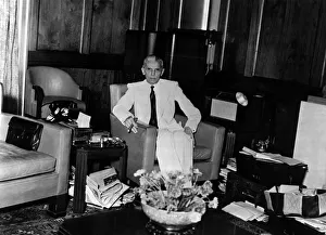 Mohammad Ali Jinnah - Governor General of Pakistan in the study of his new Delhi Mohammad Ali Jinnah - Governor General of Pakistan in the study of his new Delhi