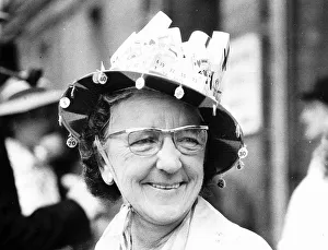Mollie Milne with bingo hat at Royal Ascot in June 1973 Mollie Milne with bingo hat at Royal Ascot in June 1973