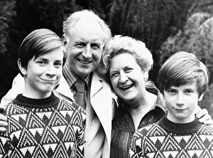 Mollie Sugden Actress with her Husband and twin sons June 1978 Mollie Sugden Actress with her Husband and twin sons June 1978