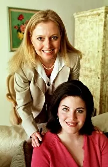 Images Dated 8th March 1999: Monica Lewinsky with Tina Weaver March 1999 tell her story of her affair with