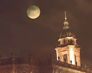 The Full Moon, the last of the Century and brightest since 1930 over St Philips Cathedral The Full Moon, the last of the Century and brightest since 1930 over St Philips Cathedral