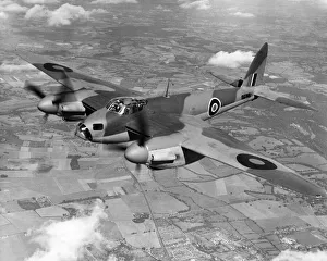 Mosquito B Mark IV Series 2, DZ313, seen here during a test flight shortly before Mosquito B Mark IV Series 2, DZ313, seen here during a test flight shortly before
