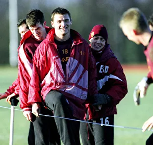 Motherwell footballer Lee McCulloch pictured during a training session watched by Billy Motherwell footballer Lee McCulloch pictured during a training session watched by Billy