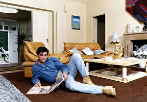Motorcylce stunt rider Eddie Kidd at home A©Mirrorpix Motorcylce stunt rider Eddie Kidd at home A©Mirrorpix