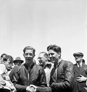 Motorsport. Isle of Man TT Races 1953 H. Armstrong who finished third in Motorsport. Isle of Man TT Races 1953 H. Armstrong who finished third in