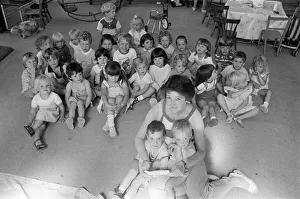 Mount playgroup secretary Mrs Dawn Rathmell pictured with these playgroup youngsters who Mount playgroup secretary Mrs Dawn Rathmell pictured with these playgroup youngsters who