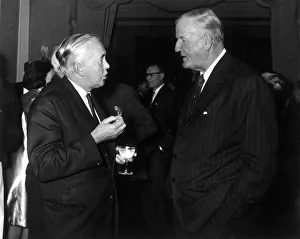 Mr Cecil King with the Prime Minister Harold Wilson at the Savoy Hotel for the book Mr Cecil King with the Prime Minister Harold Wilson at the Savoy Hotel for the book