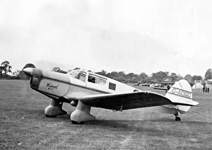 Mr. E. Crabtree arrives at Baginton Aerodrome, Coventry Mr. E. Crabtree arrives at Baginton Aerodrome, Coventry