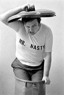 Images Dated 17th March 1975: Mr. Nasty: Mr. Nasty, alias broadcaster John Forrest (25) who conducts Britain