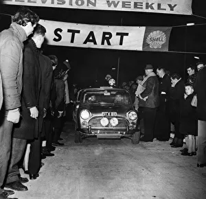 Mr Norman Harvey, the Cardiff driver, at the start of the 1000 miles International Welsh Mr Norman Harvey, the Cardiff driver, at the start of the 1000 miles International Welsh