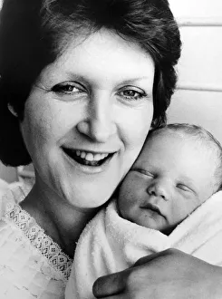 Mrs Carol Goulding with her Miracle baby Sam at the Birmingham Maternity Mrs Carol Goulding with her Miracle baby Sam at the Birmingham Maternity