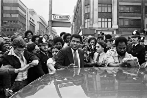 Muhammad Ali outside the Odeon in Birmingham. 7th June 1979 Muhammad Ali outside the Odeon in Birmingham. 7th June 1979