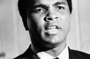 Muhammad Ali at a supermarket in Stretford to promoting the drink Ovaltine Muhammad Ali at a supermarket in Stretford to promoting the drink Ovaltine