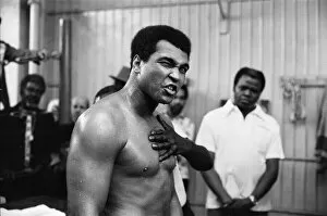 Images Dated 23rd September 1976: Muhammad Ali training ahead of his third fight with Ken Norton. 23rd September 1976