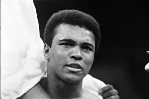 Muhammad Ali in his training camp ahead of his first fight with Joe Frazier Muhammad Ali in his training camp ahead of his first fight with Joe Frazier