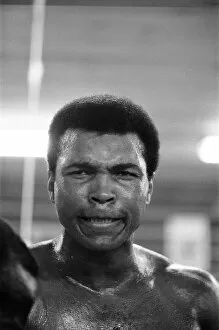 Images Dated 22nd January 1974: Muhammad Ali training at his camp in Deer Lake Pennsylvania 22nd January 1974