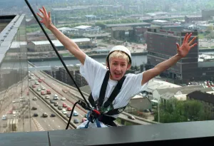 Muriel Gray TV Presenter April 1998 Muriel Gray will abseil down Scotland' Muriel Gray TV Presenter April 1998 Muriel Gray will abseil down Scotland'