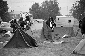 Music fans in town for Reading Music Festival, August 1982 Music fans in town for Reading Music Festival, August 1982