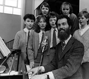 Music master Malcolm Christie and the all-girl Dene School Chamber Choir ahead of their Music master Malcolm Christie and the all-girl Dene School Chamber Choir ahead of their