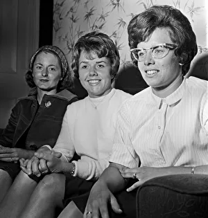 Nancy Richey, Carole Caldwell and Billie Jean Moffitt (later King Nancy Richey, Carole Caldwell and Billie Jean Moffitt (later King