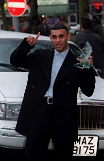 Naseem Hamed Boxing October 98 WBO Featherweight champion standing next to white Naseem Hamed Boxing October 98 WBO Featherweight champion standing next to white