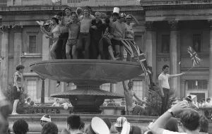 The nation celebrated the happy couples joy as Lady Diana Spencer The nation celebrated the happy couples joy as Lady Diana Spencer