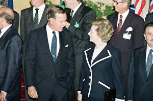 Images Dated 5th July 1990: NATO meeting held a Lancaster House, London. President of the United States eorge Bush