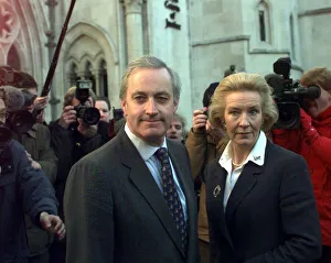 Neil Hamilton and Christine Hamilton Libel Trial November 1999 outside the High Neil Hamilton and Christine Hamilton Libel Trial November 1999 outside the High