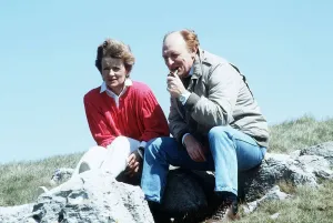 Neil Kinnock Ex Labour Party leader and his wife Glenys in Wales a part of the Labour Neil Kinnock Ex Labour Party leader and his wife Glenys in Wales a part of the Labour
