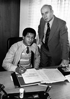 New Birmingham City footballer signing Howard Gayle pictured with Birmingham City Manager New Birmingham City footballer signing Howard Gayle pictured with Birmingham City Manager