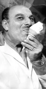 The new corwned king of the ice cream men Mr. Nichol Rea is celebrating after his ice The new corwned king of the ice cream men Mr. Nichol Rea is celebrating after his ice