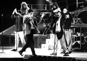 New Kids on the Block in concert at the NEC, Birmingham. 23rd May 1991 New Kids on the Block in concert at the NEC, Birmingham. 23rd May 1991