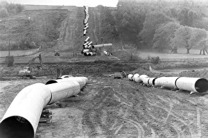 A new pipeline looks like a huge green snake worming its way across the Northumberland A new pipeline looks like a huge green snake worming its way across the Northumberland