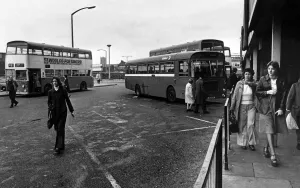 New Strand bus depot, Bootle, Liverpool. 29th September 1976 New Strand bus depot, Bootle, Liverpool. 29th September 1976