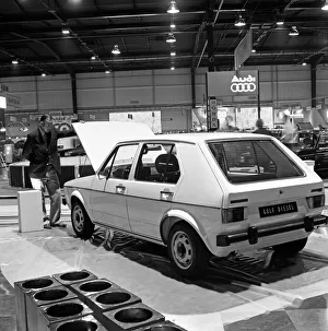 New Volkswagen Golf diesel at the Paris Motor Show. 9th October 1976 New Volkswagen Golf diesel at the Paris Motor Show. 9th October 1976