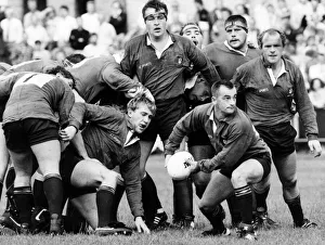 Newbridge v Wales, Rugby Union Action. Steve Fealey, Newbridge Scrum Half, breaks away Newbridge v Wales, Rugby Union Action. Steve Fealey, Newbridge Scrum Half, breaks away