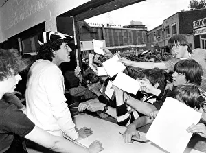 Newcastle United footballer Kevin Keegan is greeted by jubilant Newcastle fans as he Newcastle United footballer Kevin Keegan is greeted by jubilant Newcastle fans as he