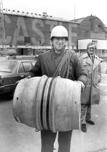 Newcastle United manager Jack Charlton rolling out the barrel all the way to a reunion of Newcastle United manager Jack Charlton rolling out the barrel all the way to a reunion of