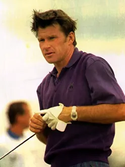 Nick Faldo Golf at the British Open Championship A©Mirrorpix Nick Faldo Golf at the British Open Championship A©Mirrorpix
